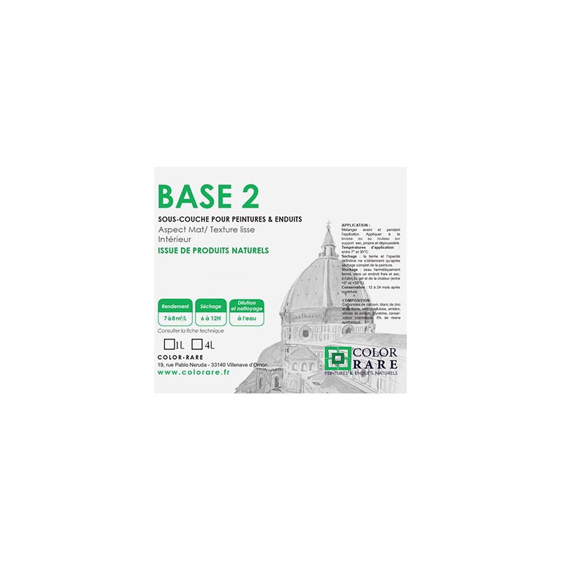 BASE 2 - Sous-couche pour peintures naturelles