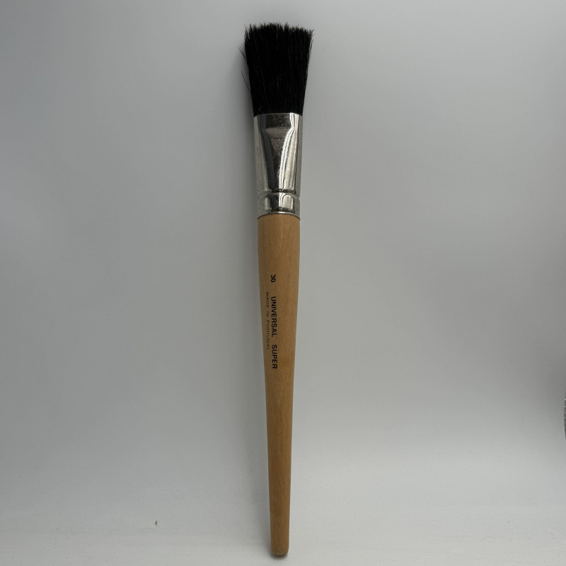 BROSSE PLATE A DECOR SOIE NOIRE
