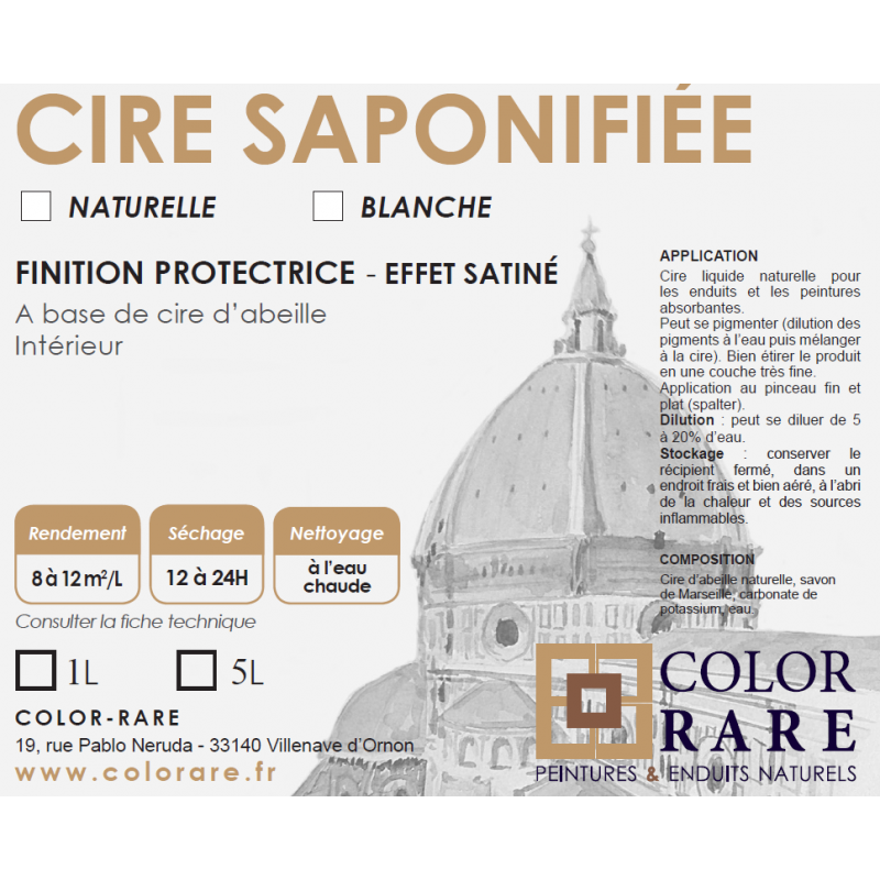 CIRE SAPONIFIÉE BLANCHE