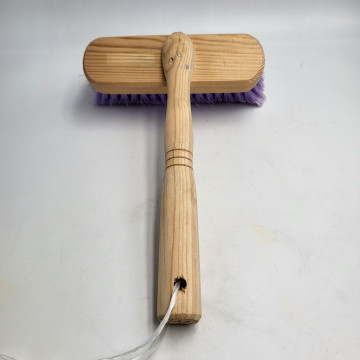 BROSSE A BADIGEON EN PVC MANCHE BOIS - grand modèle