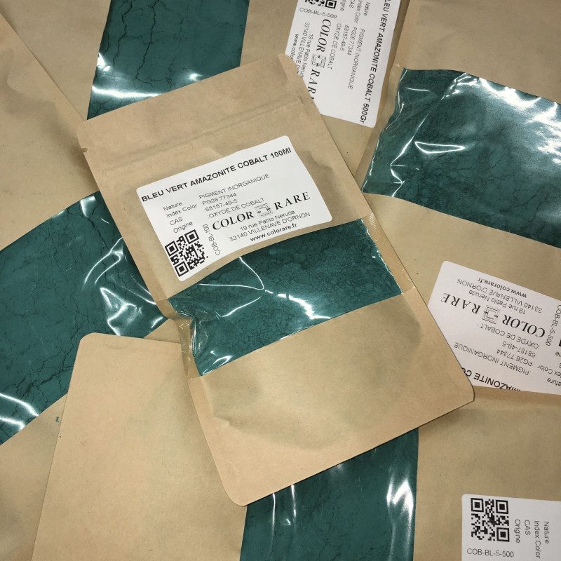 BLEU VERT AMAZONITE COBALT