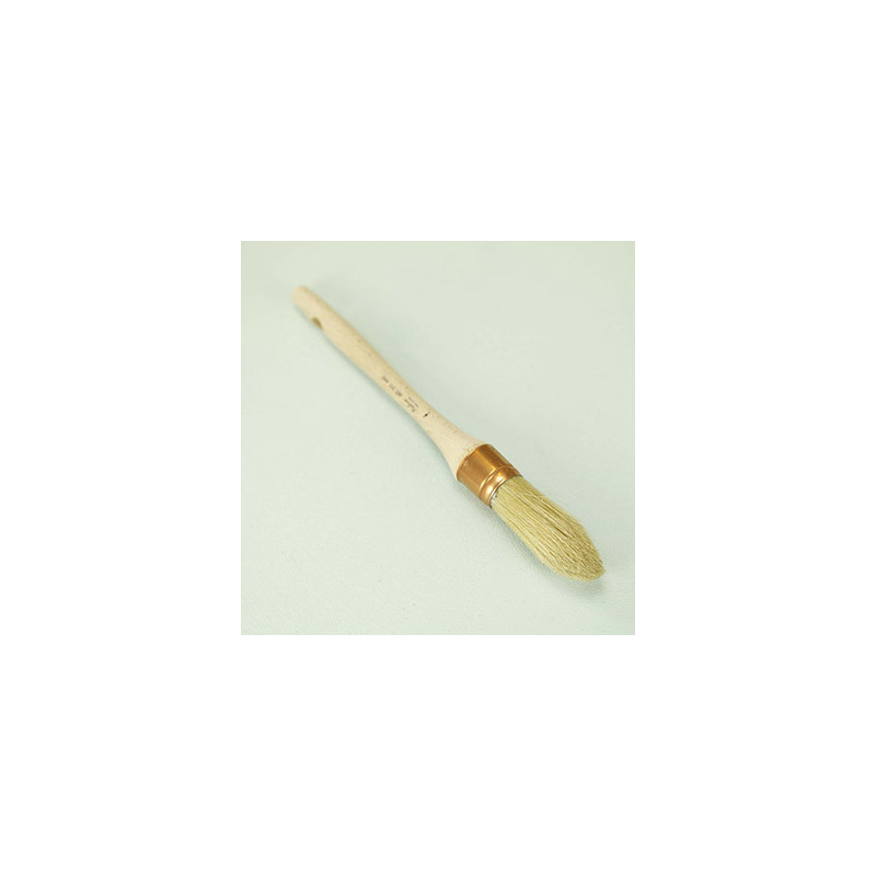 BROSSE A RECHAMPIR EN SOIE BLANCHE